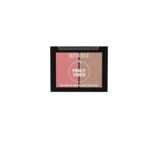 REVUELE PINKY VIBES BLUSH & HIGHLIGHTER DUO PINKY VIBES, 8g