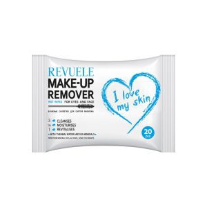 Revuele Wet wipes MAKE-UP REMOVER I LOVE MY SKIN for eyes and face with thermal water and sea minera
